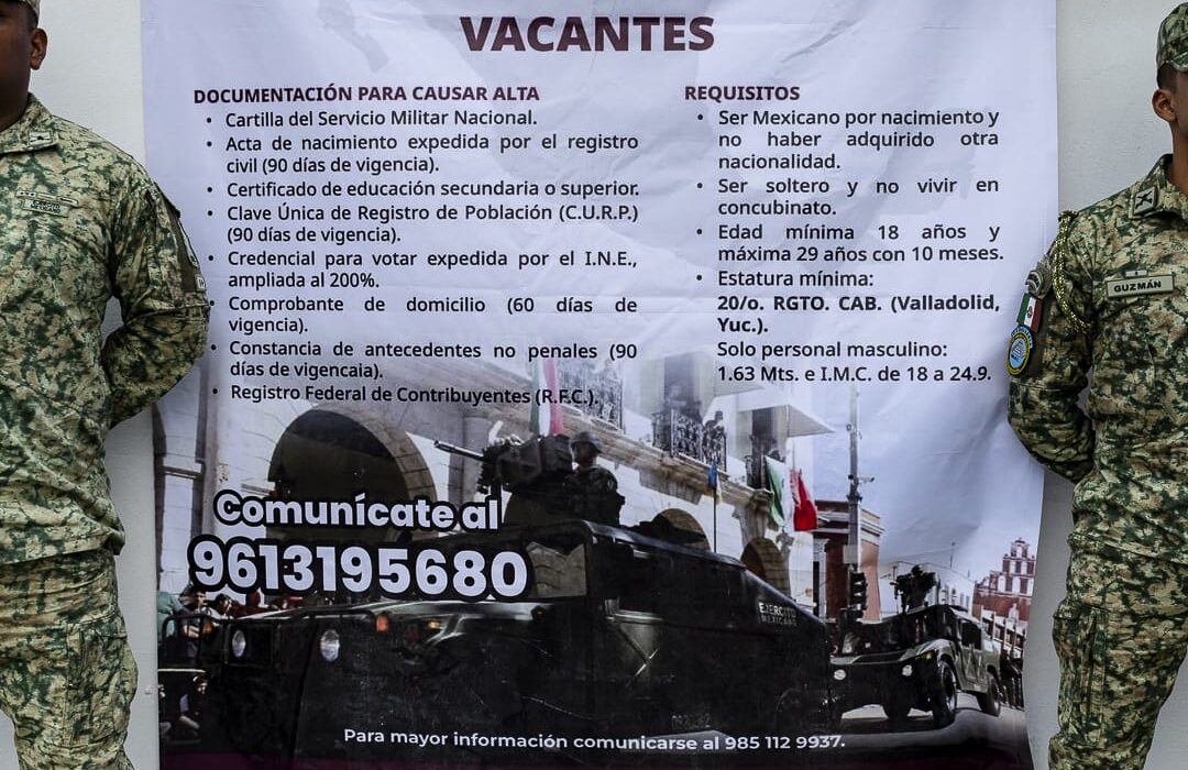 Primer día del Reclutamiento para el Ejército Mexicano
