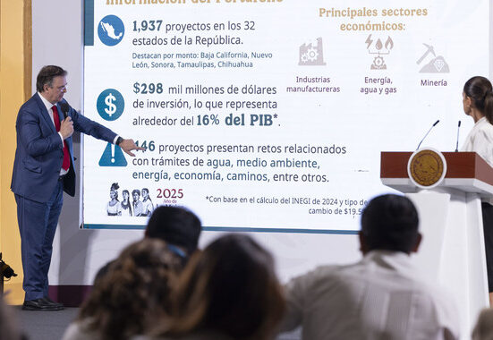 La Jefa del Ejecutivo Federal destacó la fortaleza de la economía mexicana por lo que hay estabilidad macroeconómica, inversión pública e inversión privada